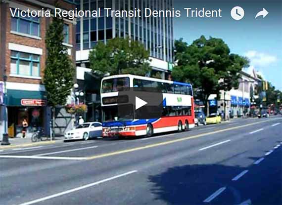 Victoria Regional Transit System video Dennis Trident Duple Metsec with NFI D40LF buses
